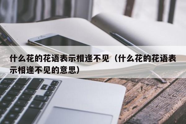 什么花的花语表示相逢不见（什么花的花语表示相逢不见的意思） 